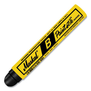 Paintstik B Solid Paint Crayon, 0.69" X 4.75", Black, 12-box
