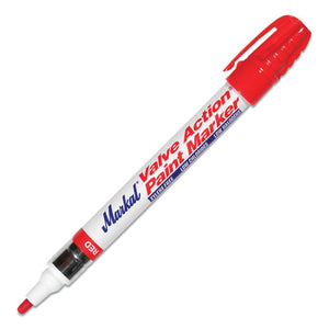 Valve Action Paint Marker, -50f To 150f, Medium Bullet Dura-nib Tip, Red