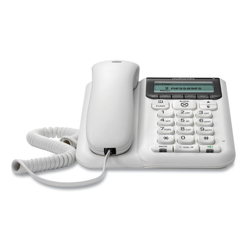 Ct610 Corded Telephone With Digital Answering Machine And Advanced Call Blocking, White