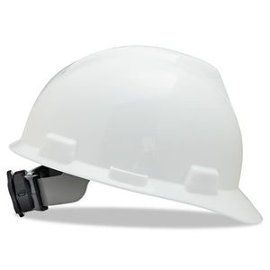 ESMSA475358 - V-Gard Hard Hats, Ratchet Suspension, Size 6 1-2 - 8, White