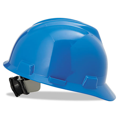 ESMSA475359 - V-Gard Hard Hats, Ratchet Suspension, Size 6 1-2 - 8, Blue