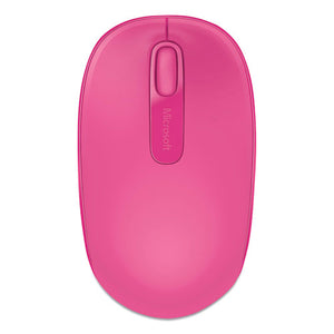 Mobile 1850 Wireless Optical Mouse, 2.4 Ghz Frequency-16.4 Ft Wireless Range, Left-right Hand Use, Magenta