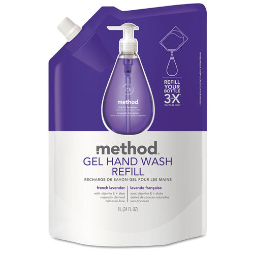 ESMTH00654CT - Gel Hand Wash Refill, French Lavender, 34 Oz Pouch, 6-carton