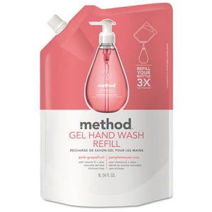 ESMTH00655CT - Gel Hand Wash Refill, Pink Grapefruit, 34 Oz Pouch, 6-carton