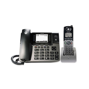 Ml1250 1-4 Line Corded-cordless Phone System, 1 Handset, Black-silver