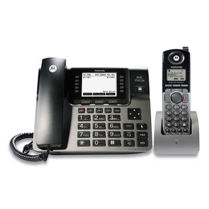 Ml1250 1-4 Line Corded-cordless Phone System, 1 Handset, Black-silver