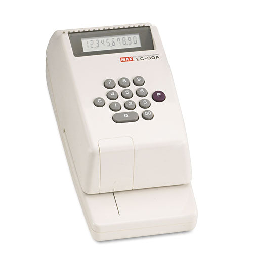 ESMXBEC30A - Electronic Checkwriter, 10-Digit, 4-3-8 X 9-1-8 X 3-3-4