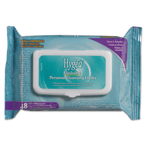ESNICA500F48 - Hygea Flushable Personal Cleansing Cloths, 6 1-4x5 3-8, White,48-pack,12-carton