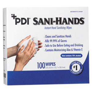 ESNICD43600 - Pdi Sani-Hands Instant Hand Sanitizing Wipes, 8 X 5, 1000 Per Carton