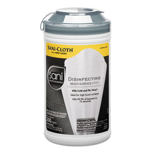 ESNICP22884CT - DISINFECTING MULTI-SURFACE WIPES, 7 1-2 X 5 3-8, 200-CANISTER, 6-CARTON