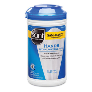 ESNICP92084CT - HANDS INSTANT SANITIZING WIPES, 7 1-2 X 5, 300-CANISTER, 6-CT