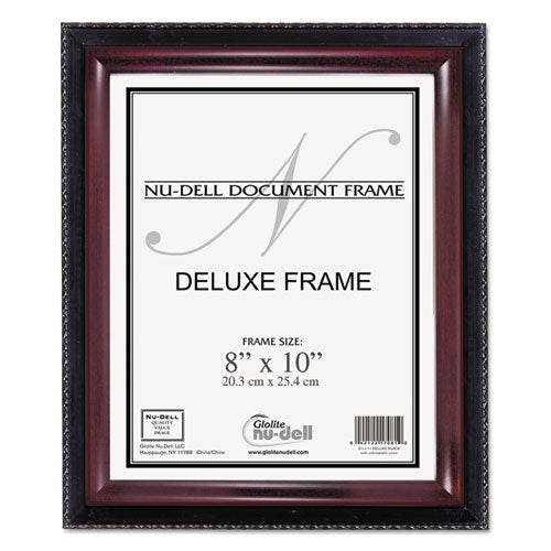 ESNUD17401 - Executive Document Frame, Plastic, 8 X 10, Black-mahogany