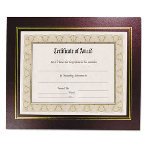 ESNUD21200 - Leatherette Document Frame, 8-1-2 X 11, Burgundy, Pack Of Two