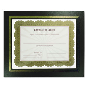 ESNUD21202 - Leatherette Document Frame, 8-1-2 X 11, Black, Pack Of Two