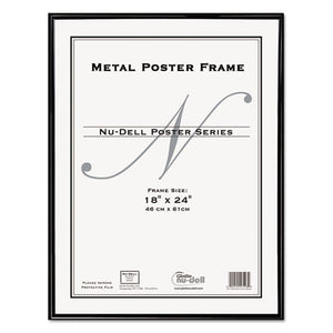 ESNUD31222 - Metal Poster Frame, Plastic Face, 18 X 24, Black
