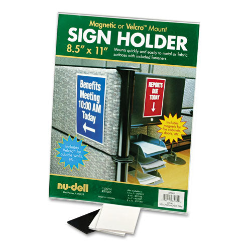 Acrylic Sign Holder, 8 1-2 X 11, Clear