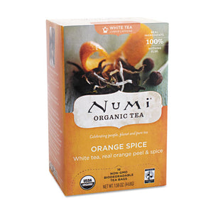 ESNUM10240 - Organic Teas And Teasans, 1.58oz, White Orange Spice, 16-box