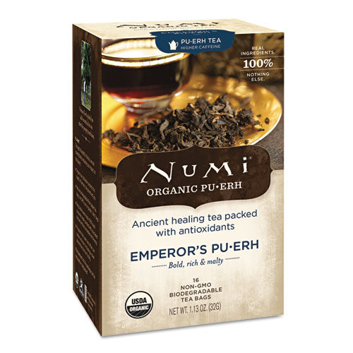 ESNUM10350 - Organic Teas And Teasans, 0.125oz, Emperor's Puerh, 16-box