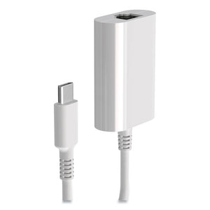 Usb To Ethernet Adapter, Usb Type C Male-rj-45 Female, 6, White