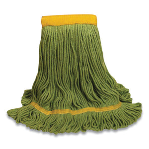 1400 Series Mop Head, Cotton-rayon-synthetic Blend, Large, 5" Headband, Green