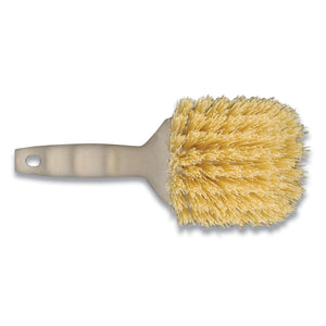 Plastic Utility Brush, 8.5", Tan-cream