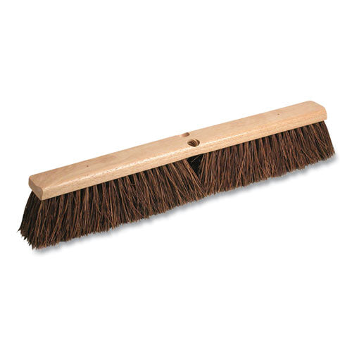 Palmyra Street Broom Head, 3.25" Brown Bristles, 18" Brush