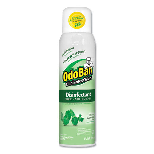 ESODO91000114A12 - Disinfectant-fabric & Air Freshener 360 Spray, Eucalyptus, 14 Oz Can, 12-ctn