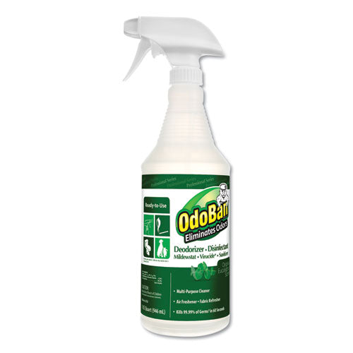 ESODO910062QC12 - Rtu Odor Eliminator And Disinfectant, Eucalyptus Scent, 32oz Spray Bottle
