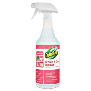 ESODO960062QC12 - Biostain And Odor Remover, Clean Fresh Scent, 32 Oz Spray Bottle, 12-carton