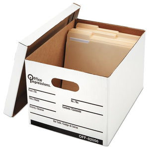 Medium-duty Economy Storage Files, Letter-legal Files, 14" Wide , White, 12-carton