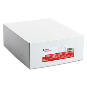 White Envelope, #10, Commercial Flap, Gummed Closure, 4.13 X 9.5, White, 500-box