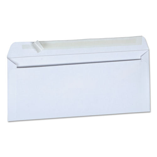 Peel Seal Strip Business Envelope, #10, Square Flap, Self-adhesive Closure, 4.13 X 9.5, White, 500-box
