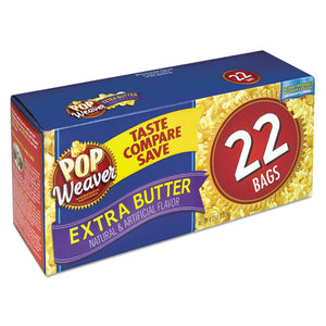 ESOFX105512 - Microwave Popcorn, Extra Butter, 2.5oz Bag, 22-box