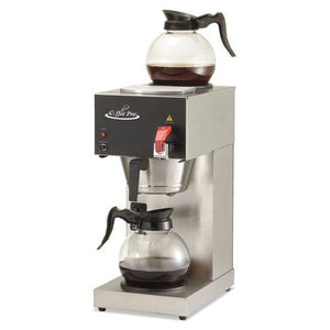 ESOGFCPDC128AF - Two-Burner Institutional Coffee Maker, 12 Cup, Stainless Steel, 9 X 16 1-2 X 19