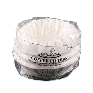 ESOGFCPF200 - Basket Filters For Drip Coffeemakers, 10 To 12-Cups, White, 200 Filters-pack
