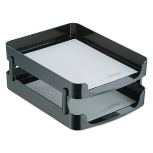 ESOIC22236 - 2200 Series Front-Loading Desk Tray, Two Tiers, Plastic, Letter, Black