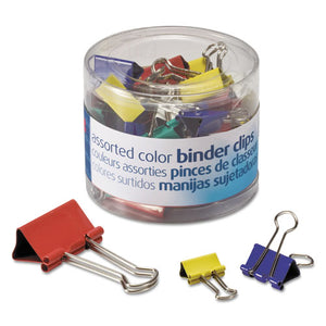 ESOIC31026 - Binder Clips, Metal, Assorted Colors-sizes, 30-pack
