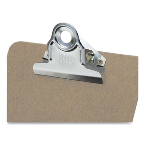 Recycled Hardboard Clipboard, 1" Capacity, Holds Memo Size, Brown
