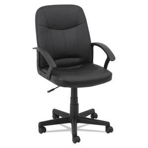 ESOIFLB4219 - Executive Office Chair, Fixed Arched Arms, Black