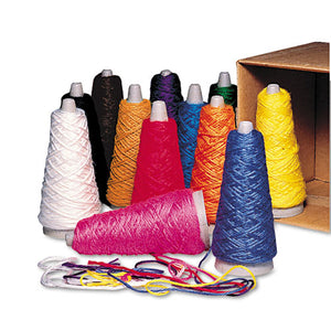 ESPAC00590 - Trait-Tex Double Weight Yarn Cones, 2 Oz, Assorted Colors, 12-box