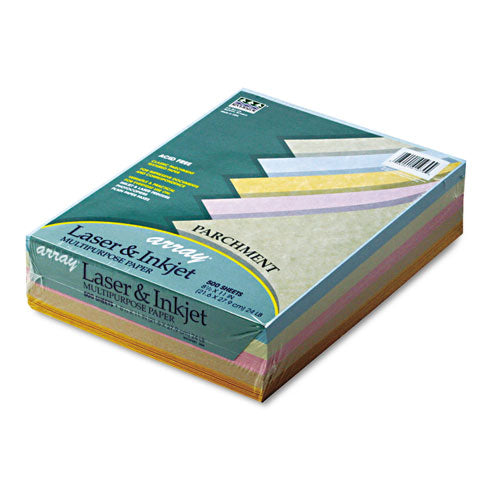 ESPAC101079 - Array Colored Bond Paper, 24lb, 8-1-2 X 11, Assorted Parchment, 500 Sheets-ream