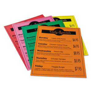 ESPAC101160 - Array Card Stock, 65 Lb., Letter, Assorted Bright Colors, 50 Sheets-pack