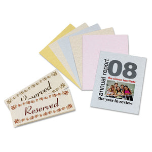 ESPAC101235 - Array Card Stock, 65 Lb., Letter, Assorted Parchment Colors, 100 Sheets-pack