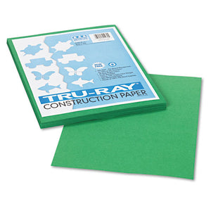 ESPAC102960 - Tru-Ray Construction Paper, 76 Lbs., 9 X 12, Holiday Green, 50 Sheets-pack