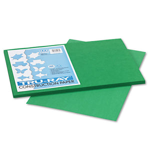 ESPAC102961 - Tru-Ray Construction Paper, 76 Lbs., 12 X 18, Holiday Green, 50 Sheets-pack