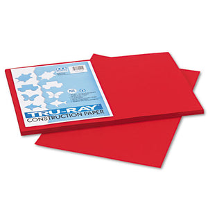 ESPAC102994 - Tru-Ray Construction Paper, 76 Lbs., 12 X 18, Holiday Red, 50 Sheets-pack