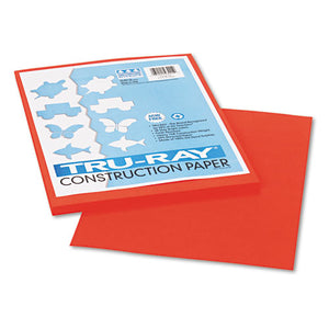 ESPAC103002 - Tru-Ray Construction Paper, 76 Lbs., 9 X 12, Orange, 50 Sheets-pack