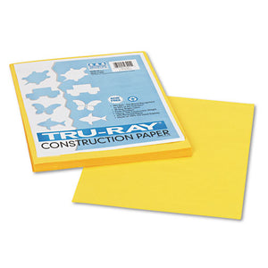 ESPAC103004 - Tru-Ray Construction Paper, 76 Lbs., 9 X 12, Yellow, 50 Sheets-pack