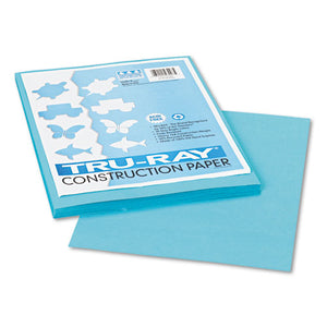 ESPAC103007 - Tru-Ray Construction Paper, 76 Lbs., 9 X 12, Turquoise, 50 Sheets-pack