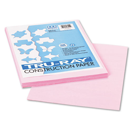 ESPAC103012 - Tru-Ray Construction Paper, 76 Lbs., 9 X 12, Pink, 50 Sheets-pack